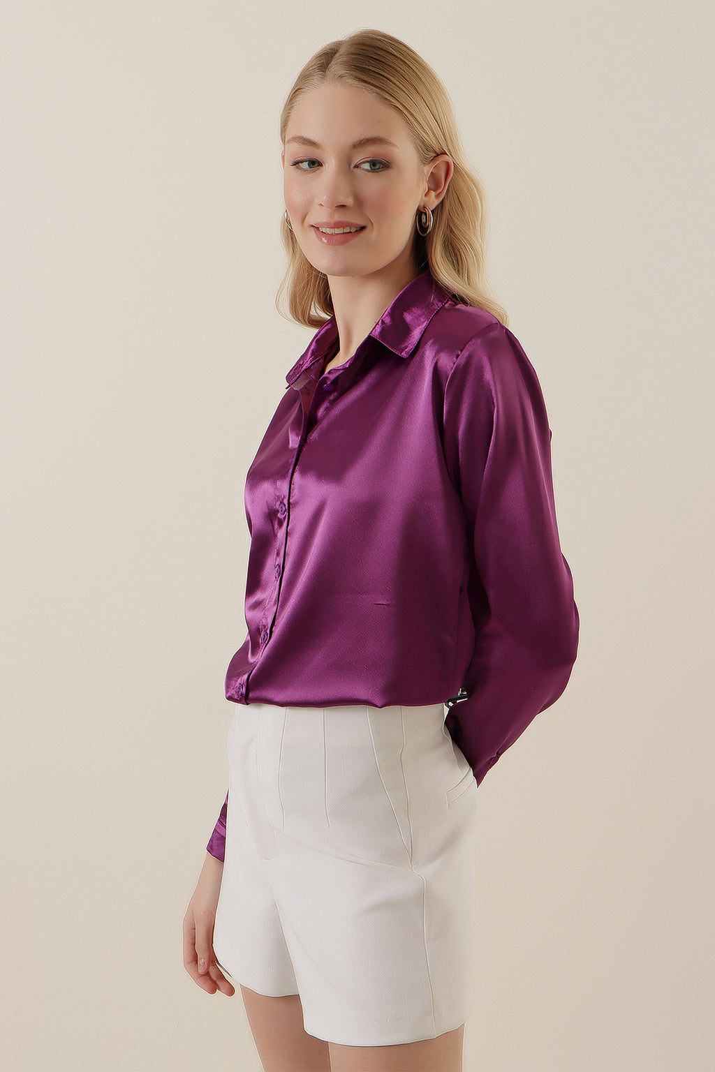 Purple Women Shirt
