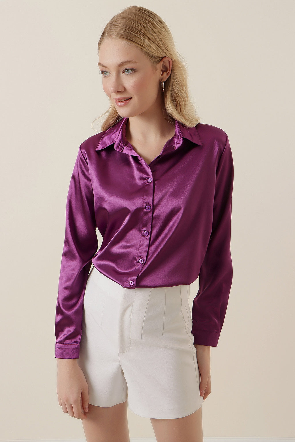 Purple Women Shirt