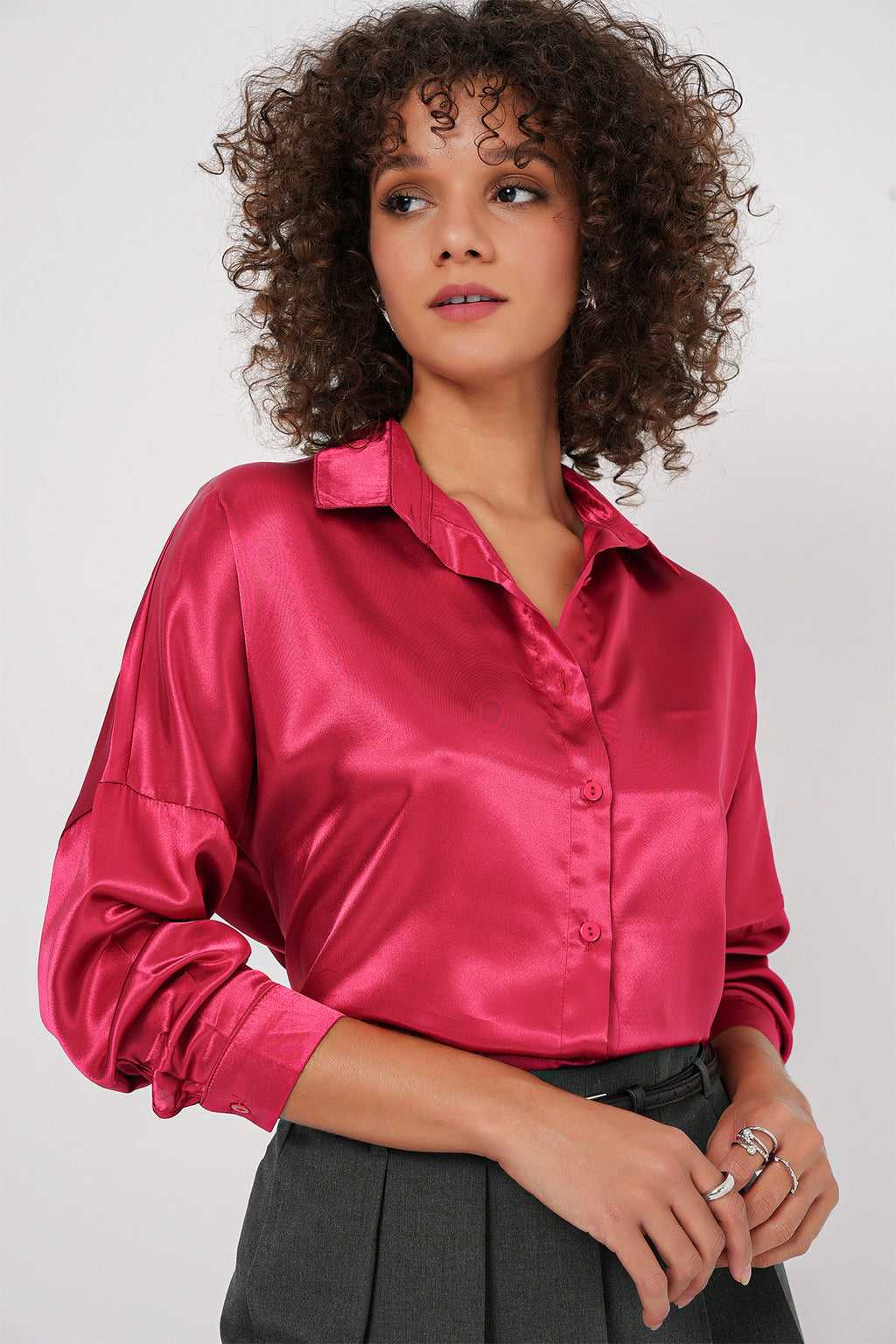 Burgundy Women Shirt