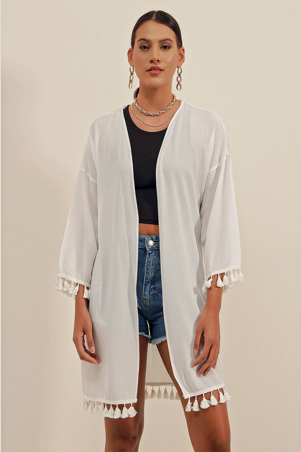 White Women Kimono