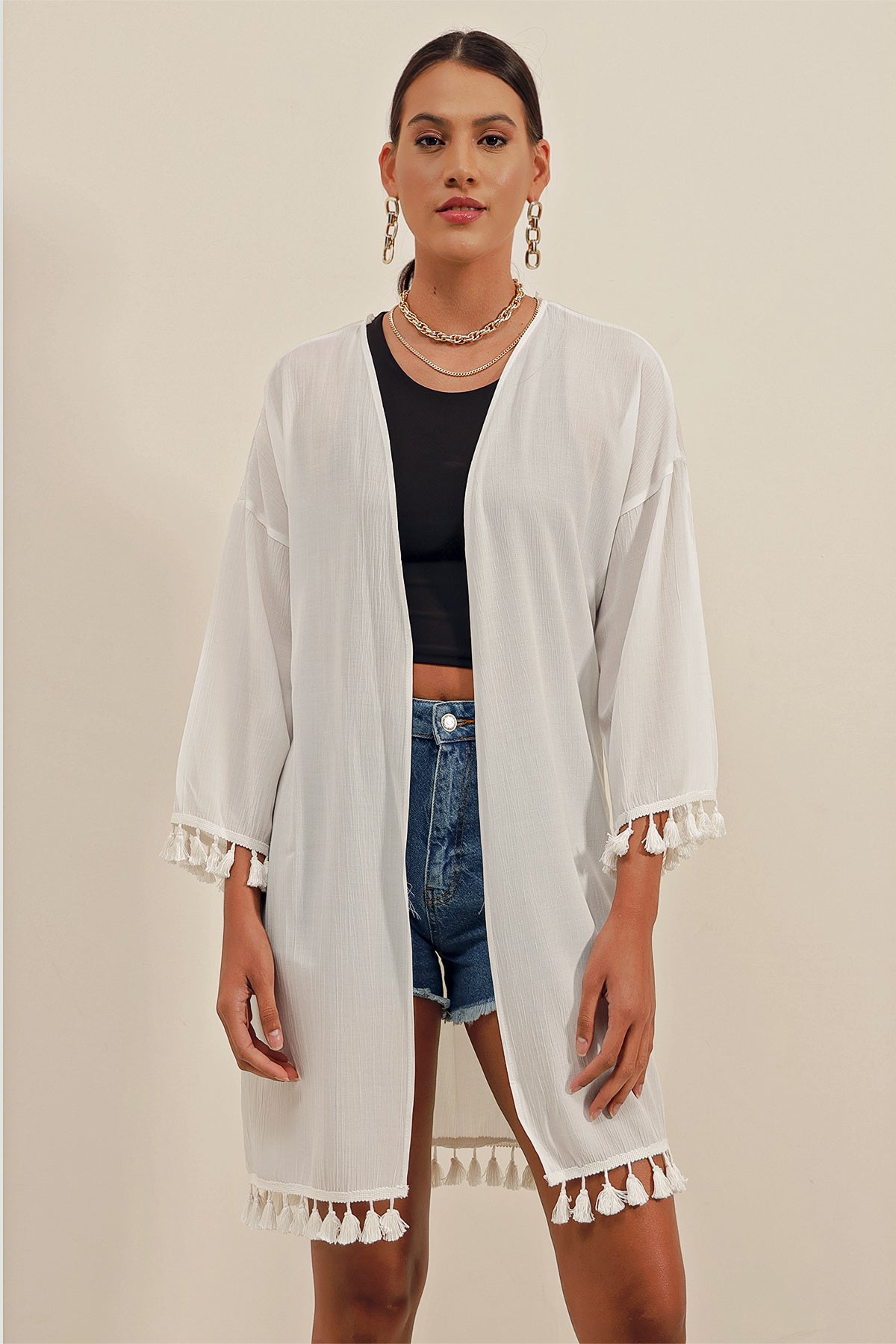 White Women Kimono