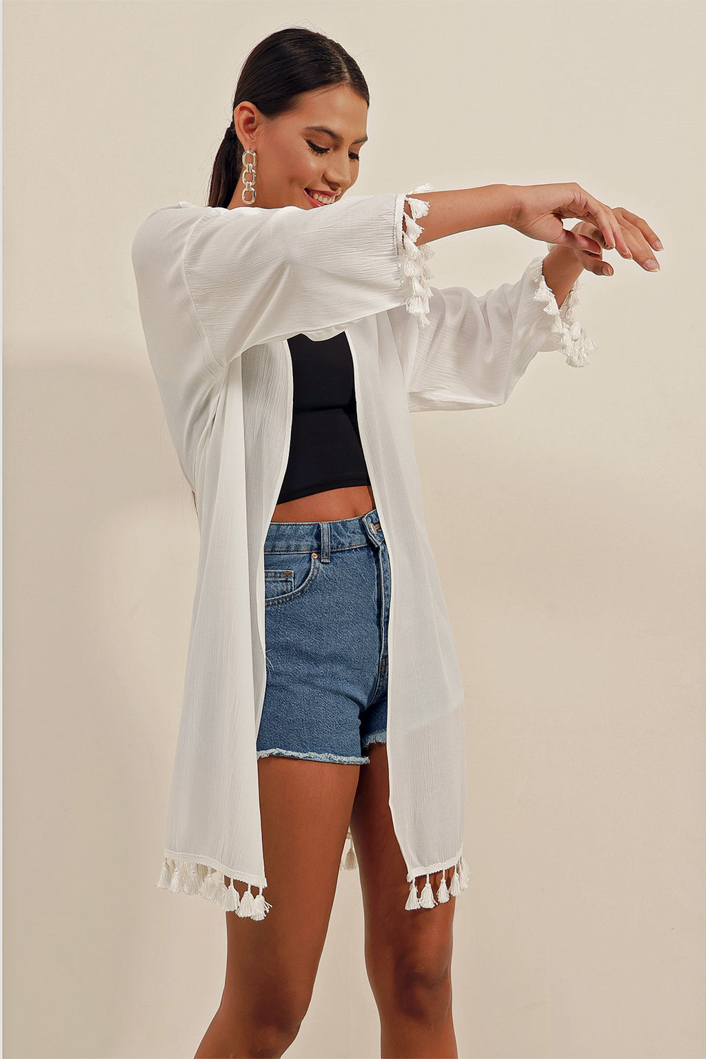 White Women Kimono