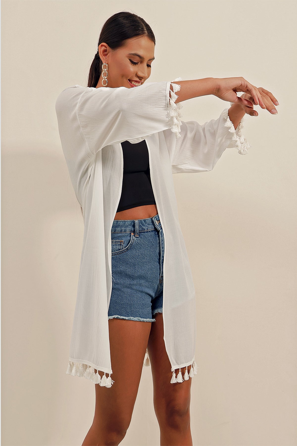 White Women Kimono
