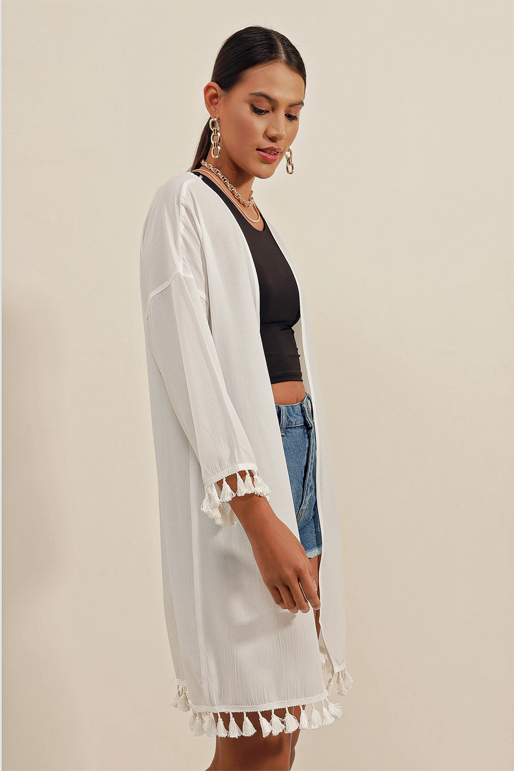 White Women Kimono