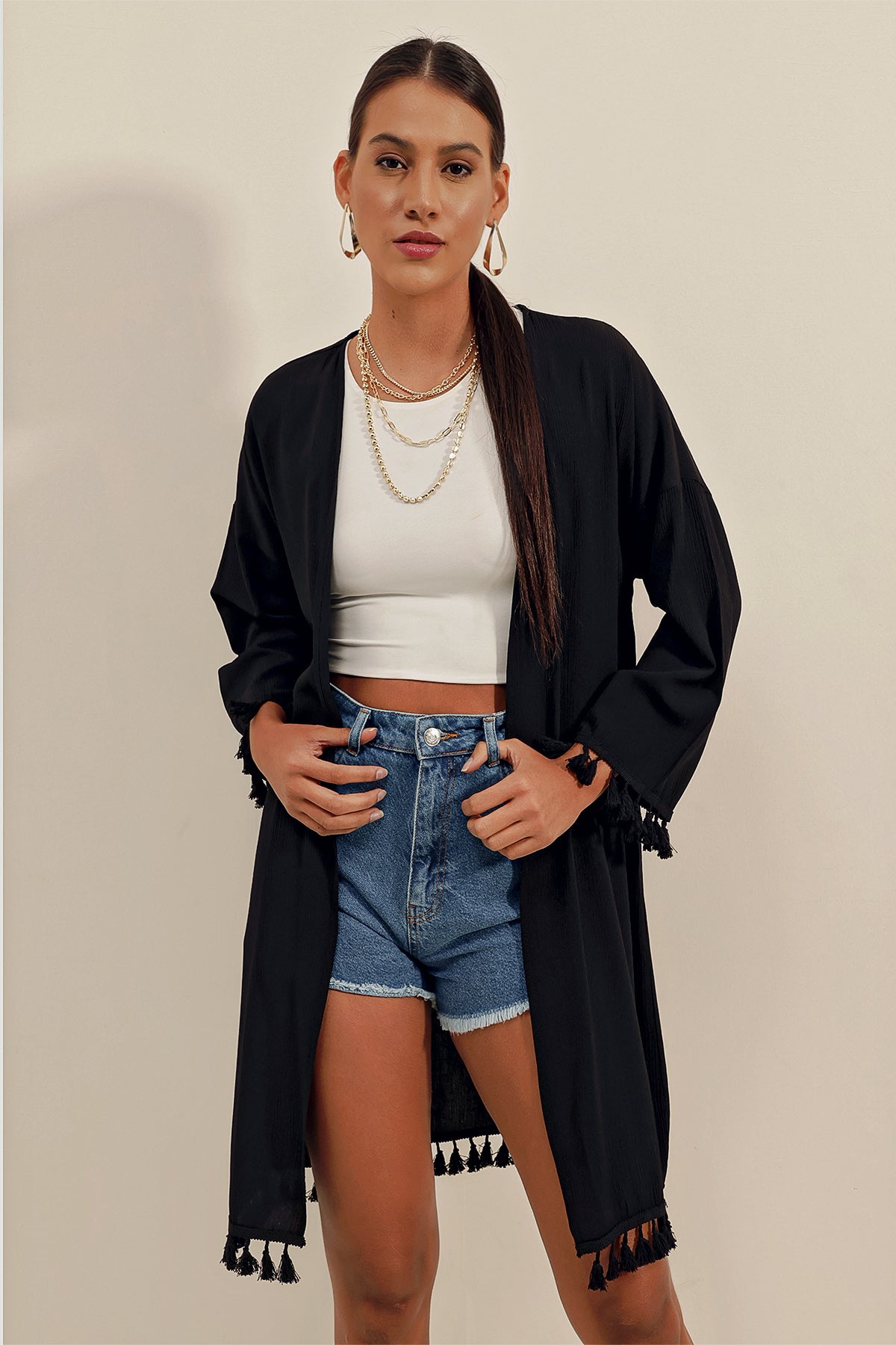 Black Women Kimono