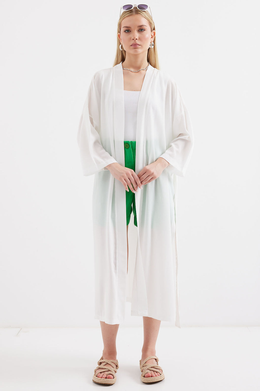 White Women Kimono