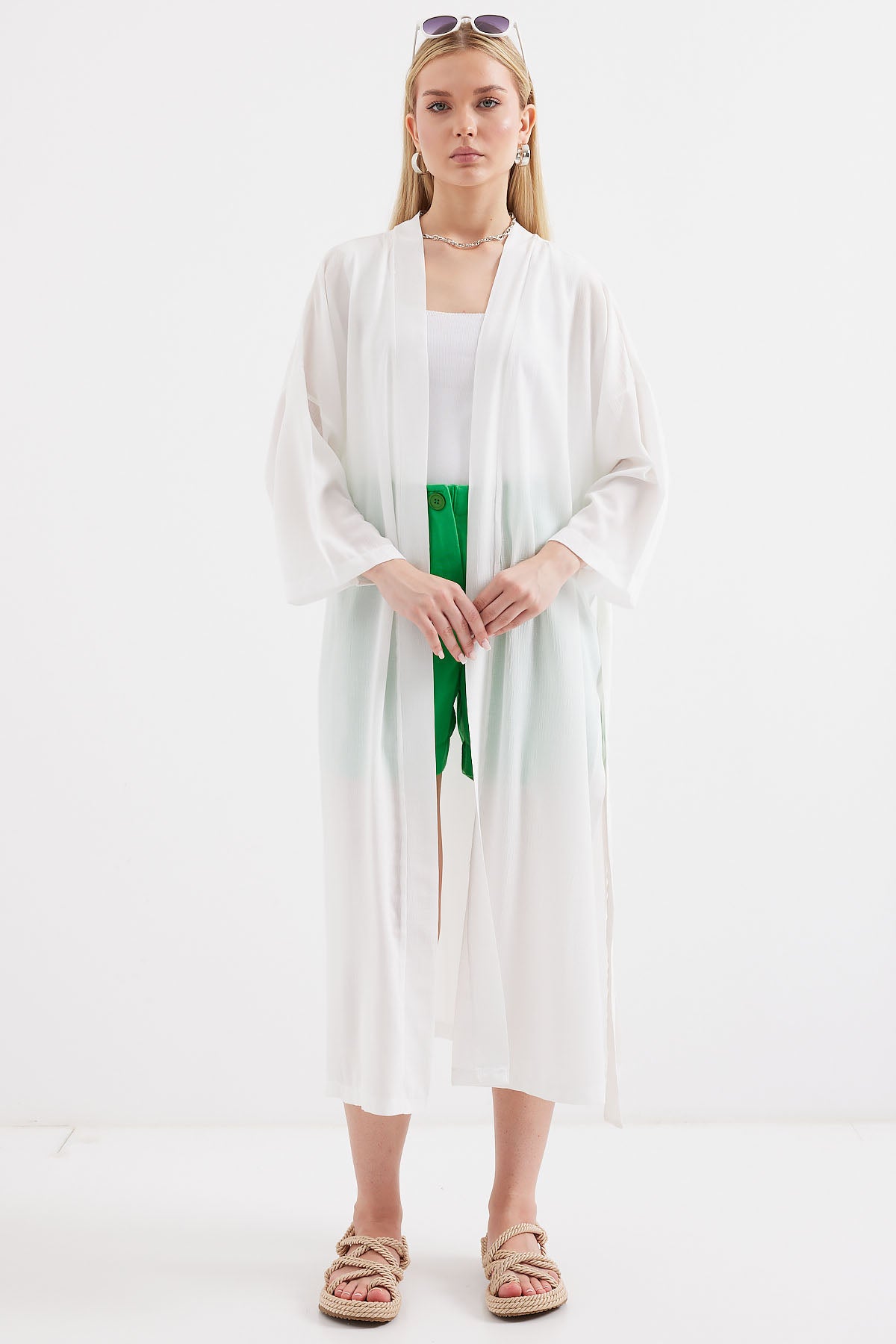 White Women Kimono