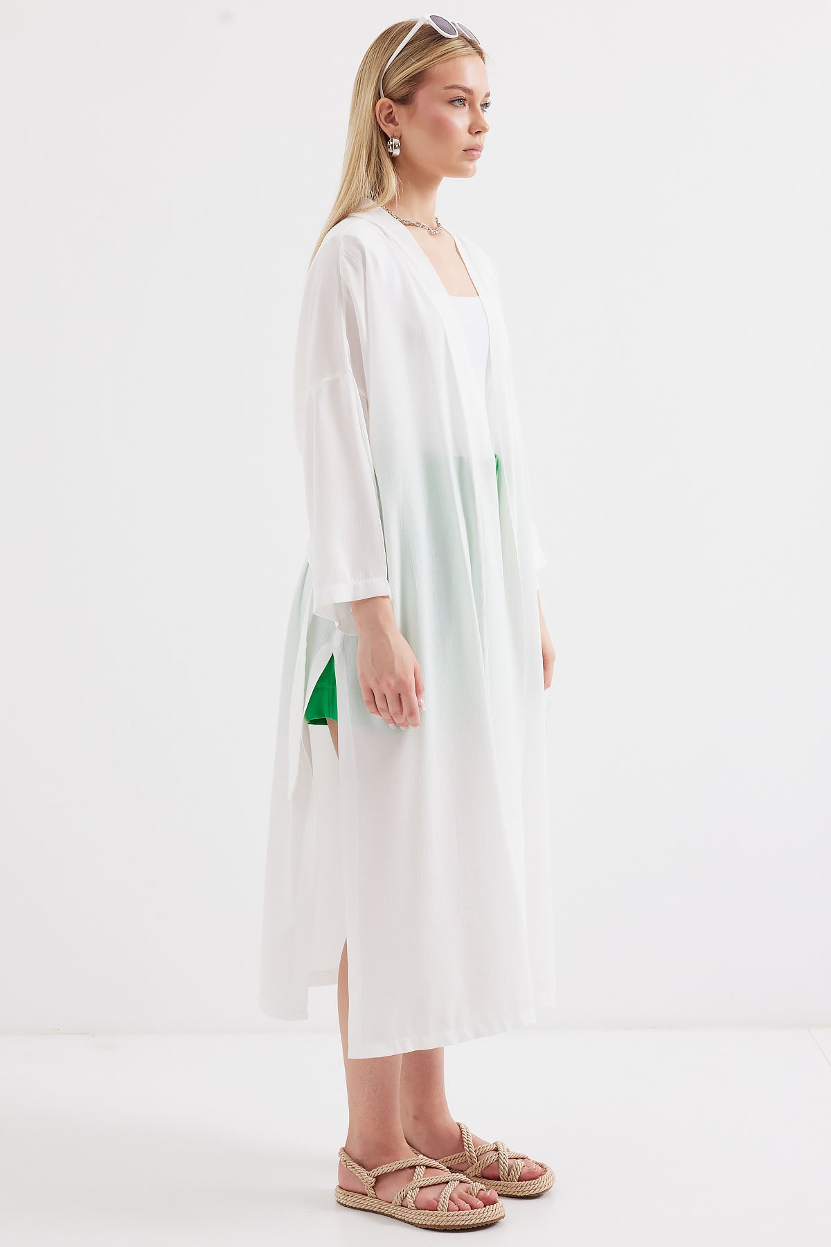 White Women Kimono