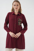 Burgundy Women Tunic