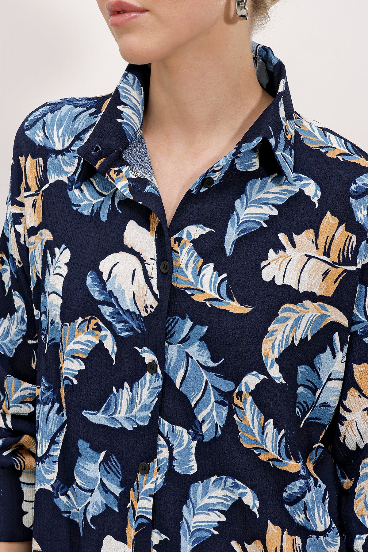 Navy Blue Women Top and Bottom Set