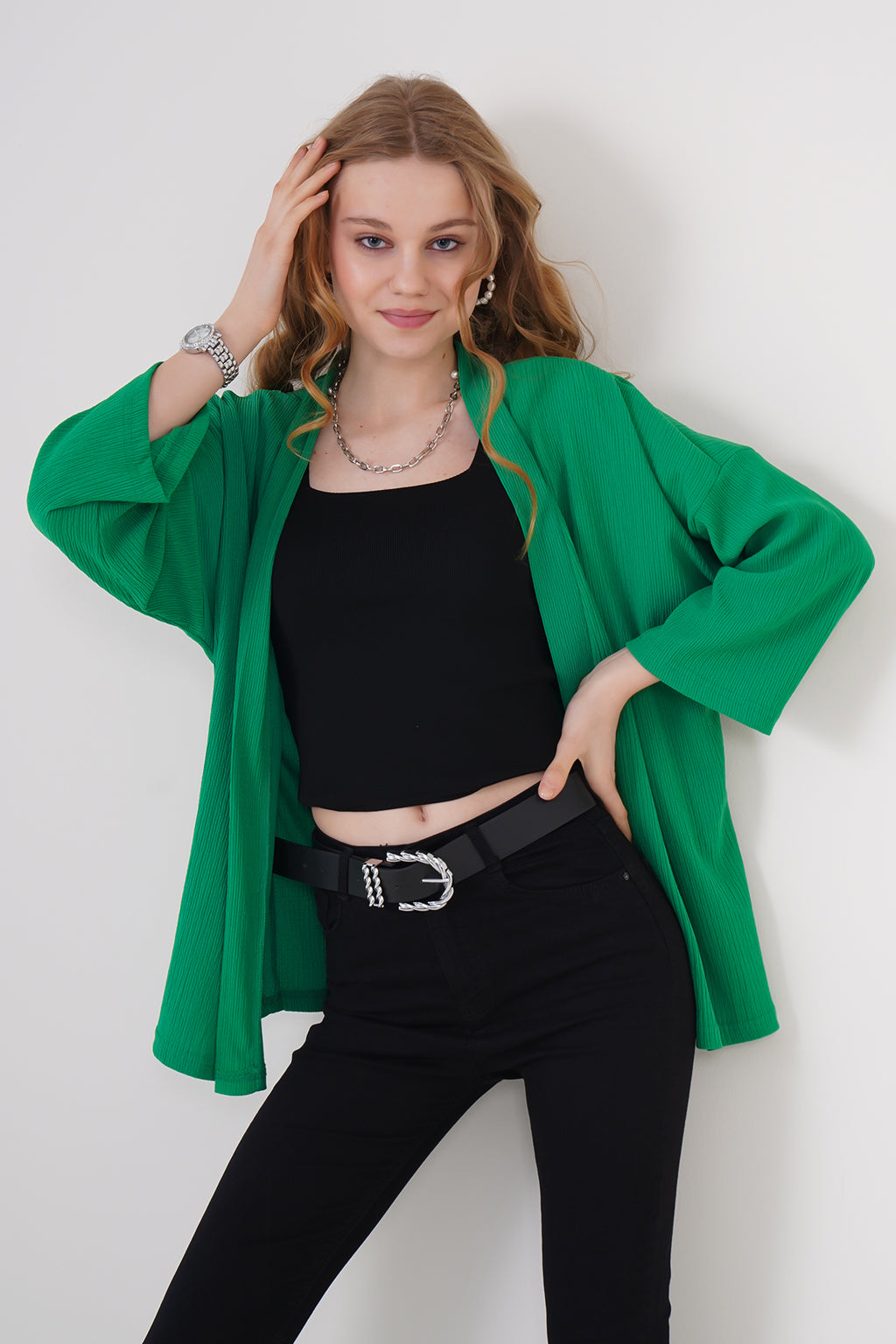 Green Women Kimono