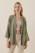 green Women Kimono
