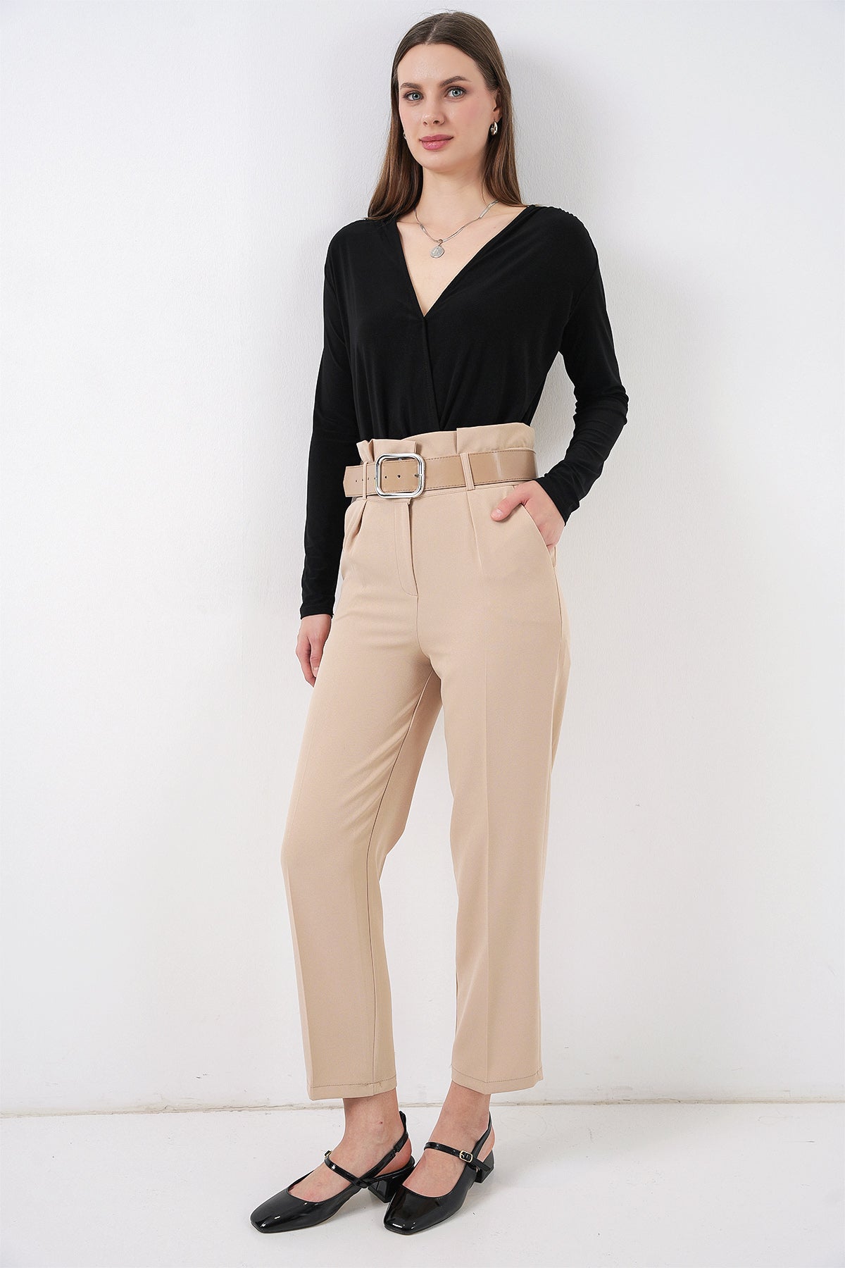 Cream Women Pants