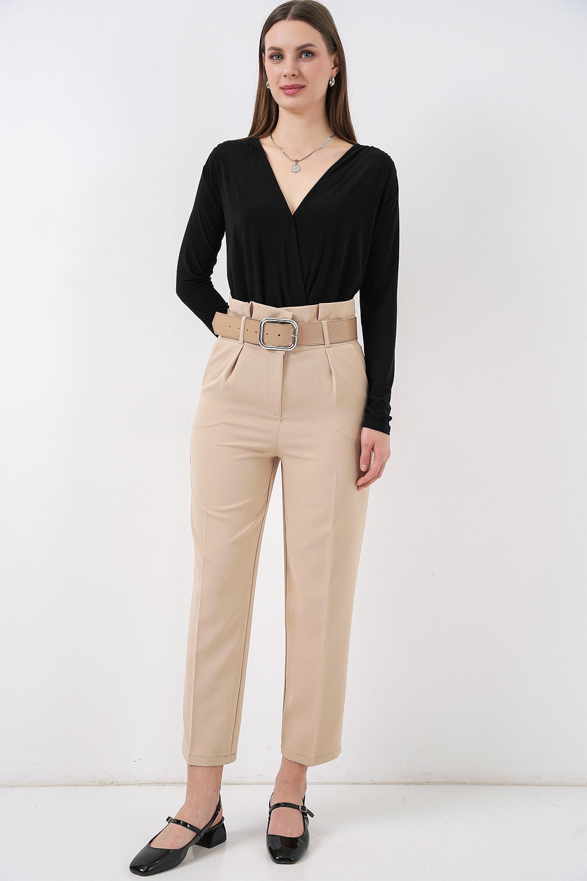 Cream Women Pants