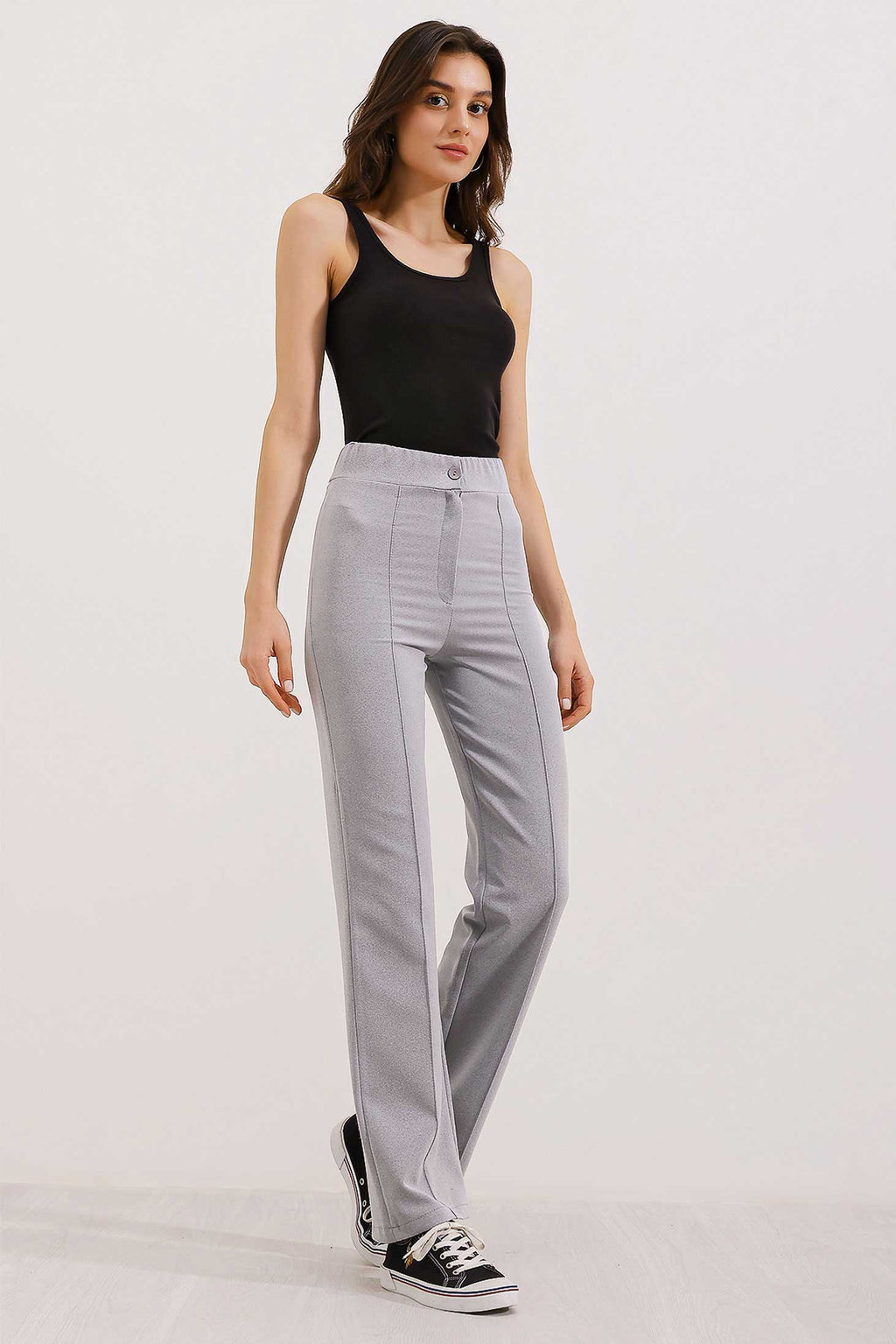 Grey Women Pants