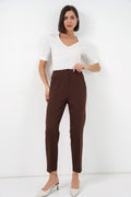 Brown Women Pants