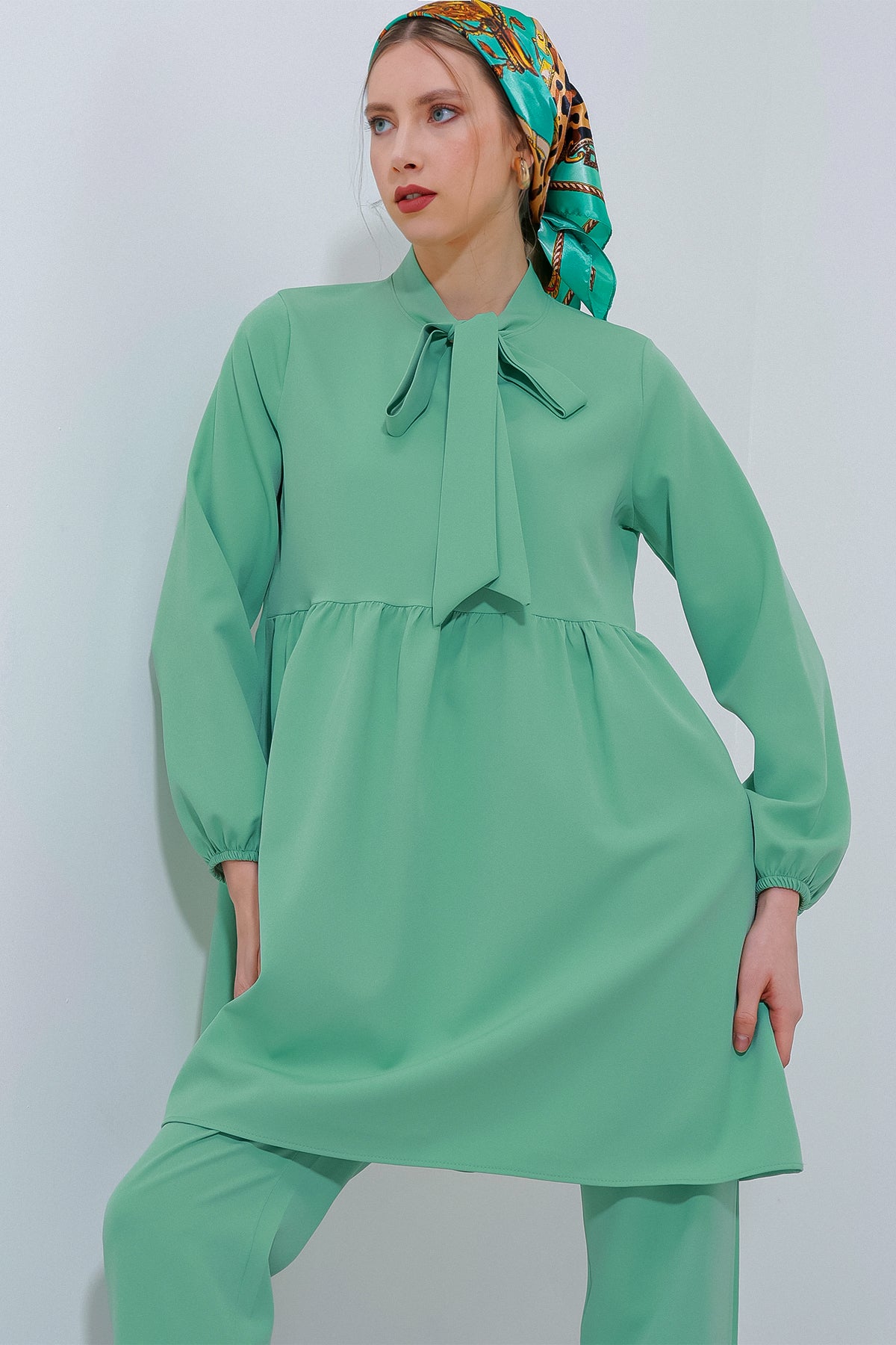 Mint Women Top and Bottom Set