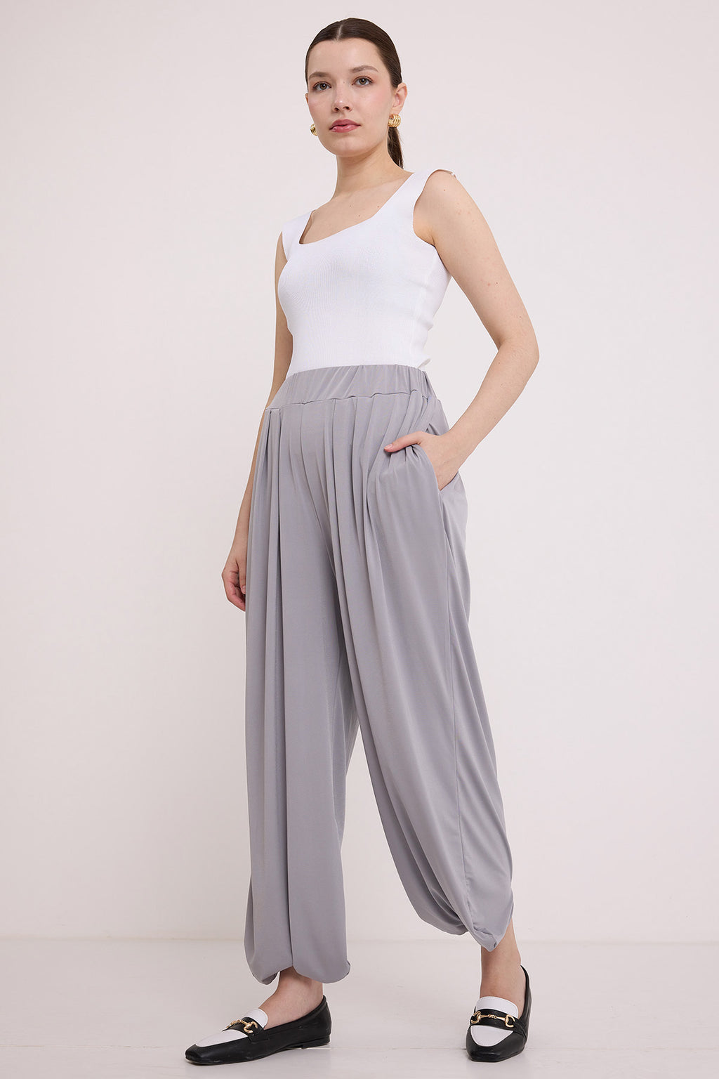 Grey Women Pants