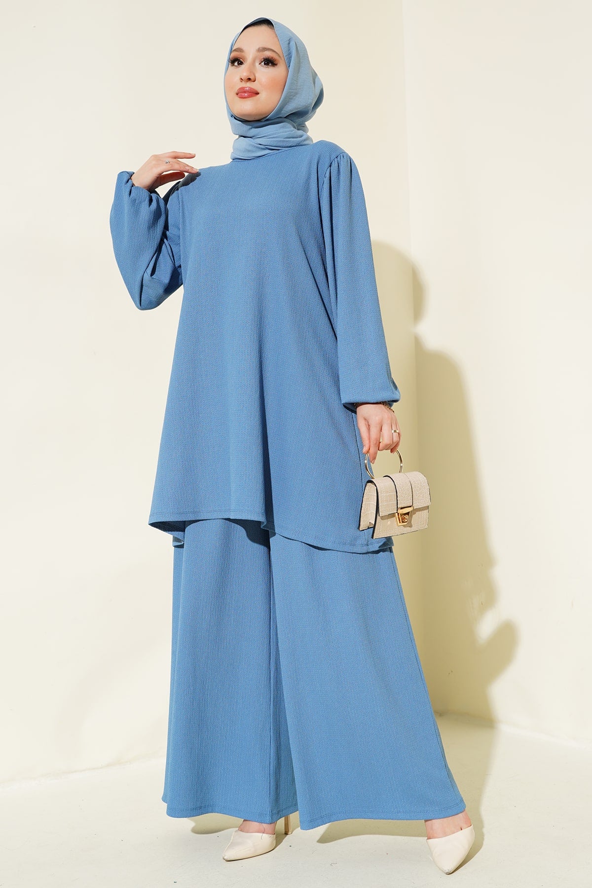 Indigo Women Top and Bottom Set