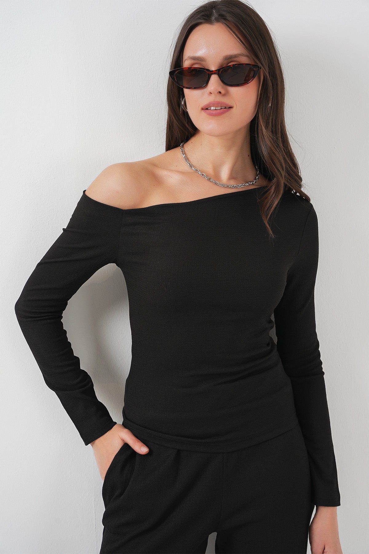 Black Women Top and Bottom Set