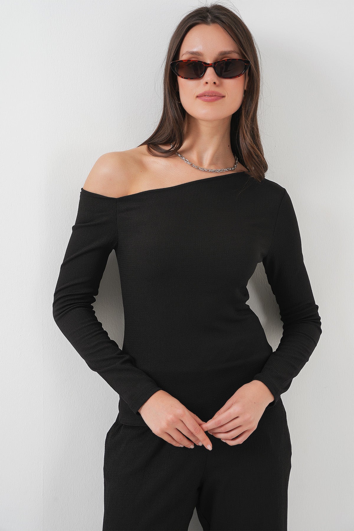 Black Women Top and Bottom Set