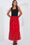 Red Women Skirt