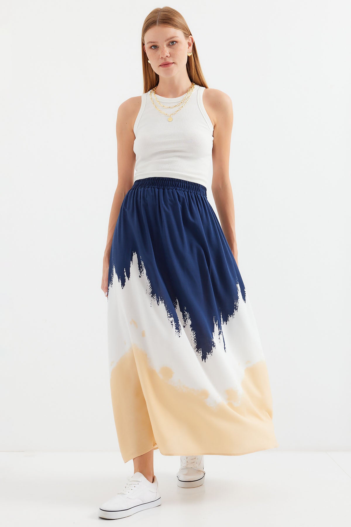 Navy Blue Women Skirt