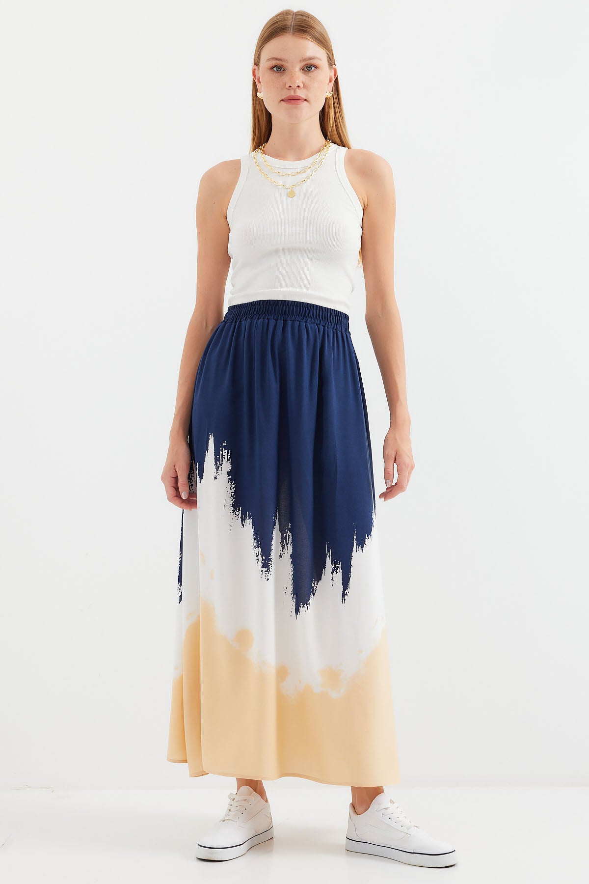 Navy Blue Women Skirt