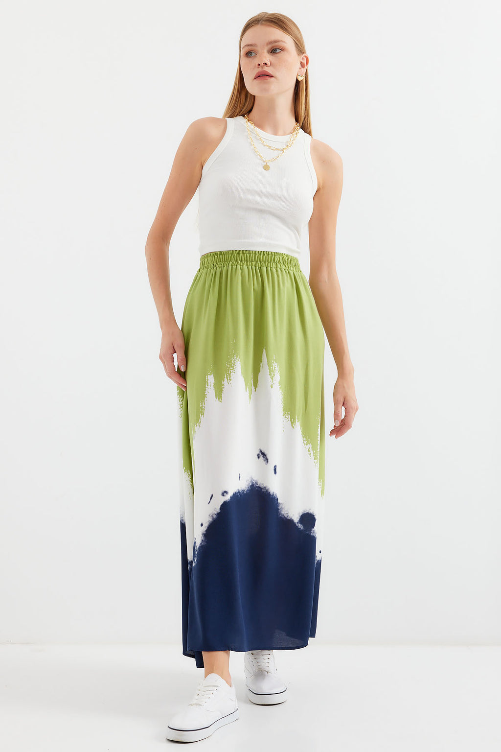 Green Women Skirt