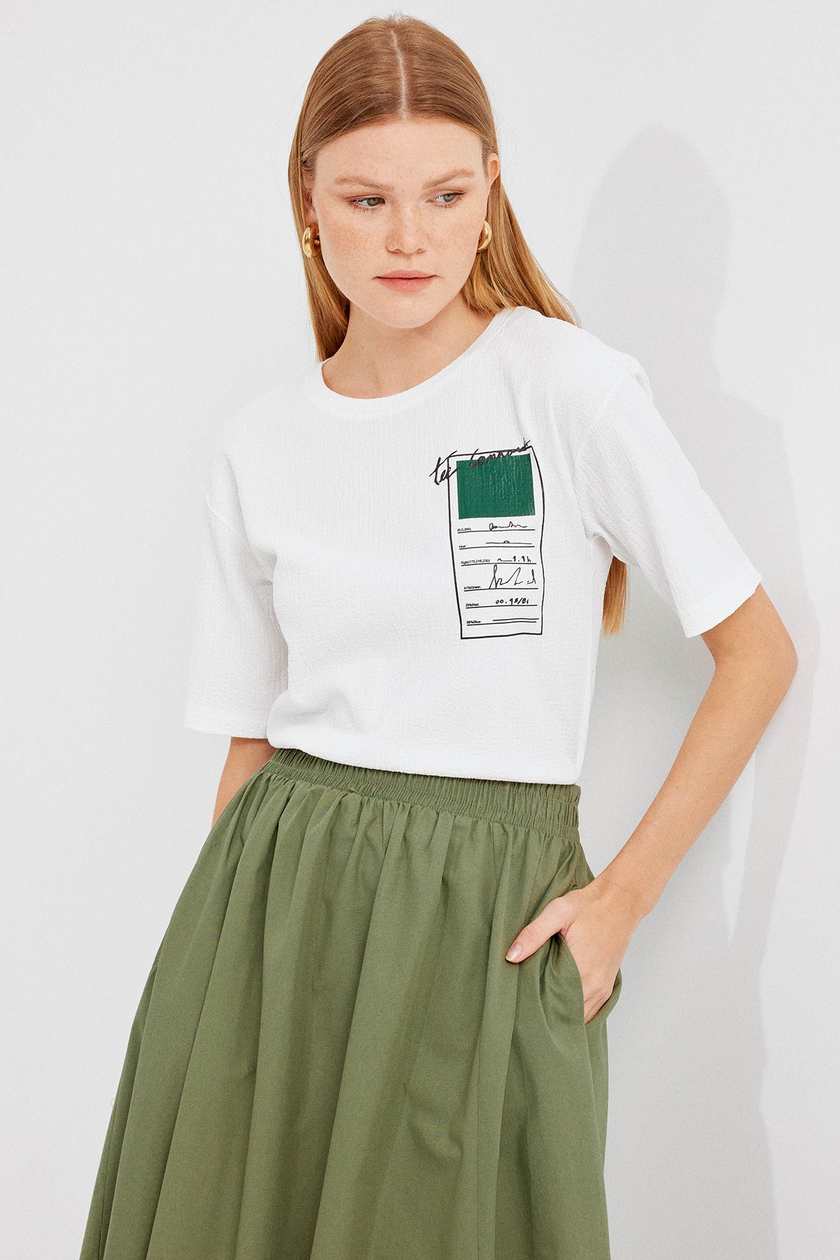 Green Women T-shirt