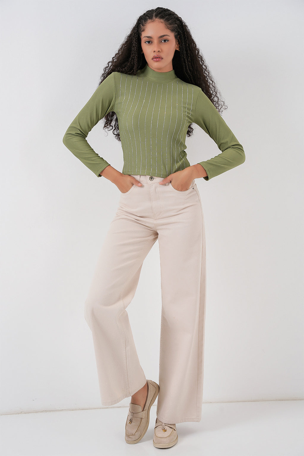 green Women Blouse