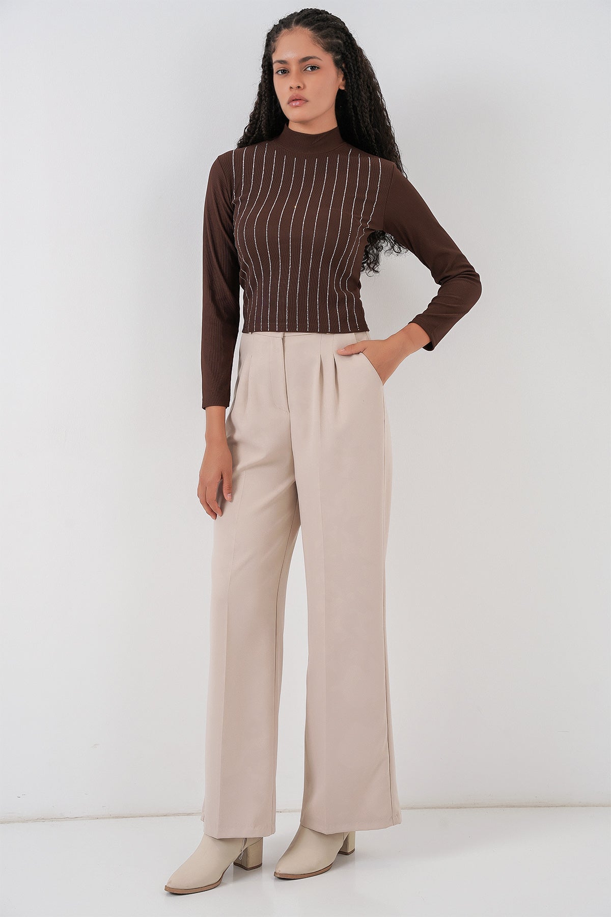 Brown Women Blouse