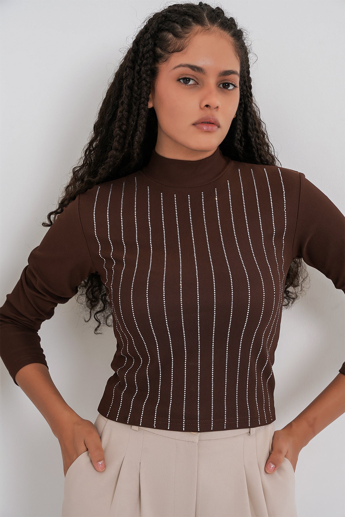Brown Women Blouse