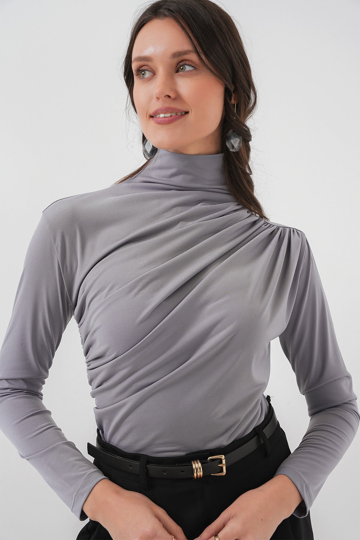 Grey Women Blouse