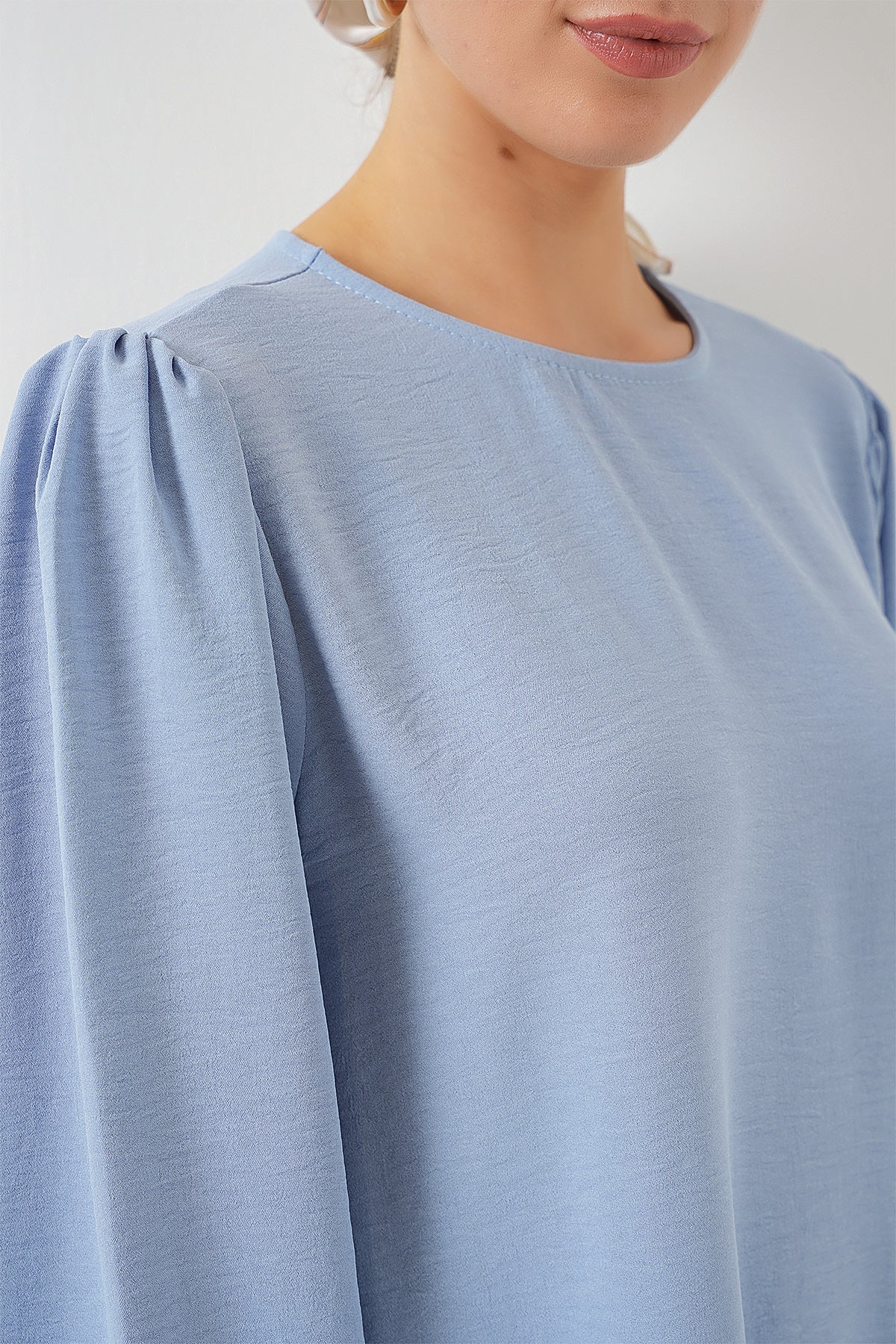 Light Blue Women Top and Bottom Set