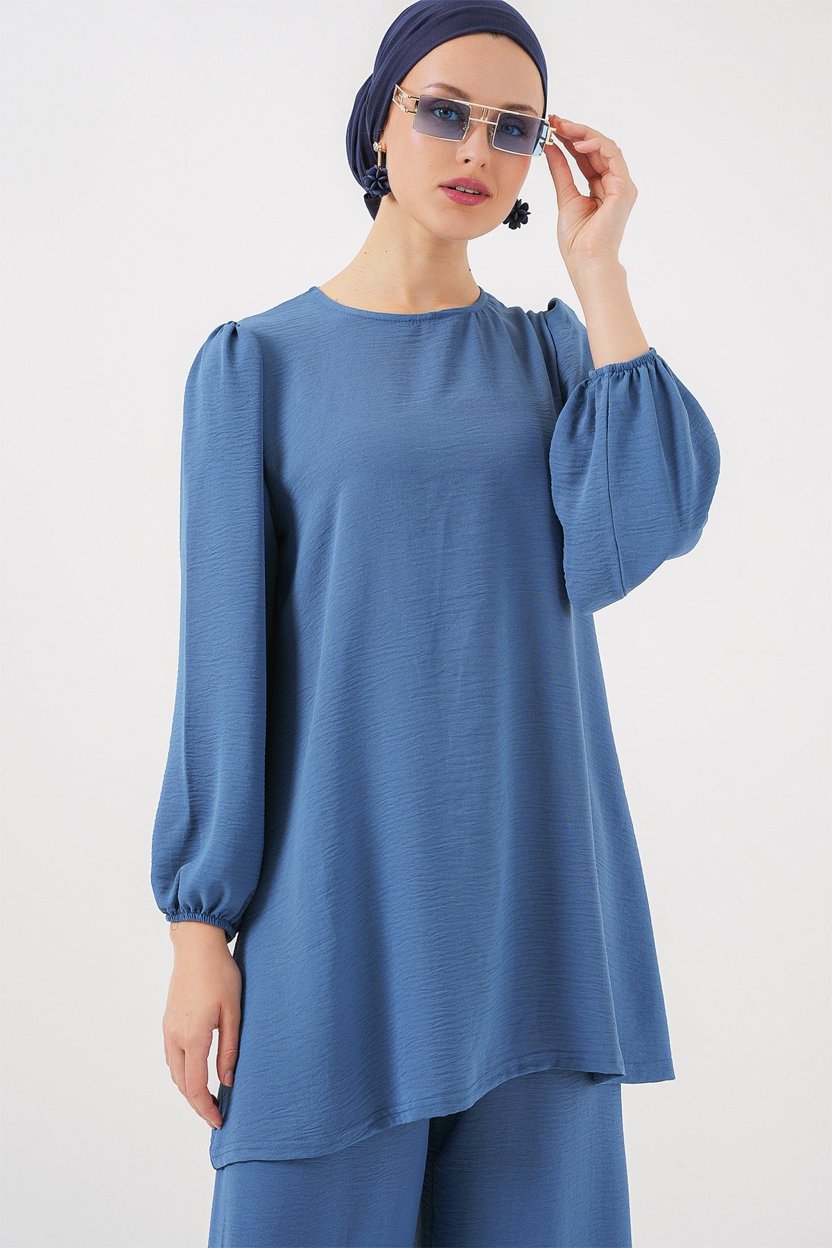 Indigo Women Top and Bottom Set