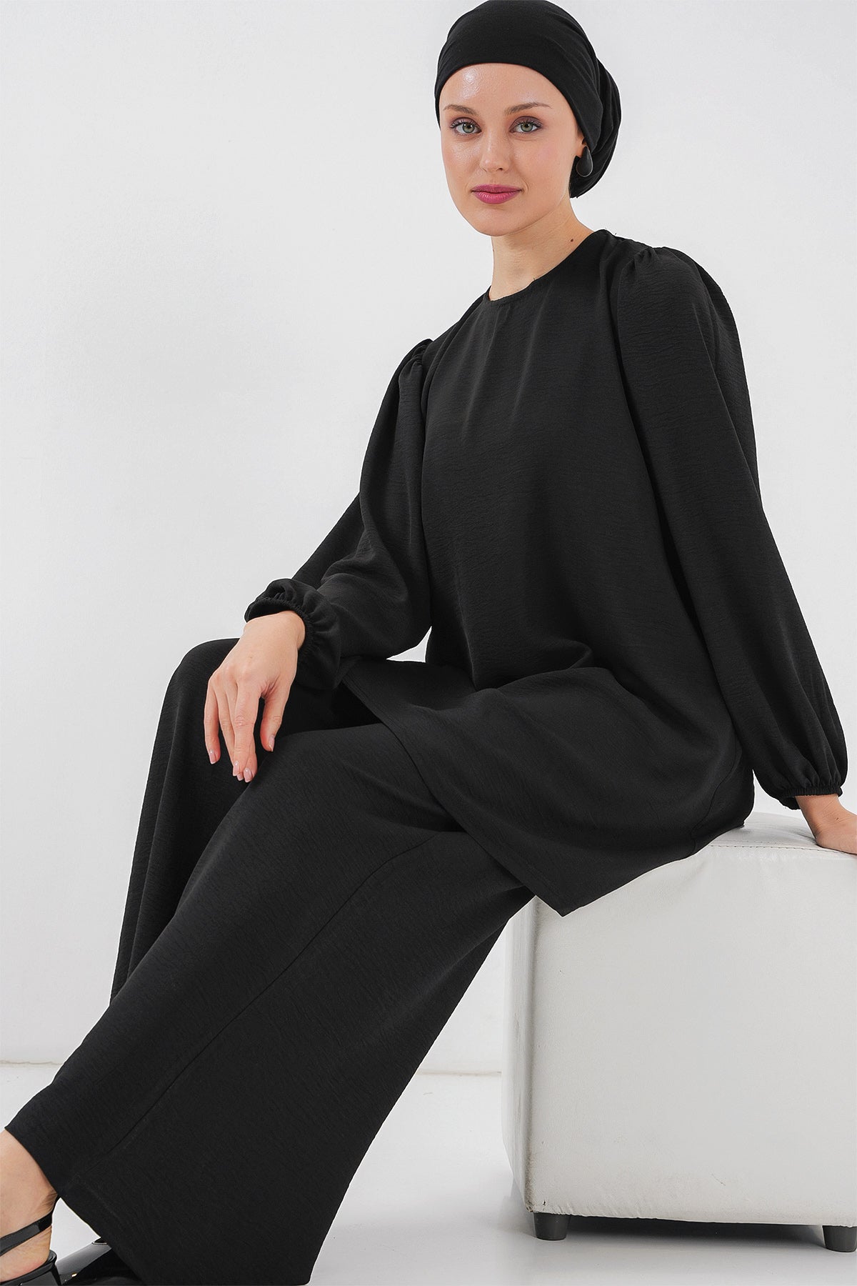 Black Women Top and Bottom Set