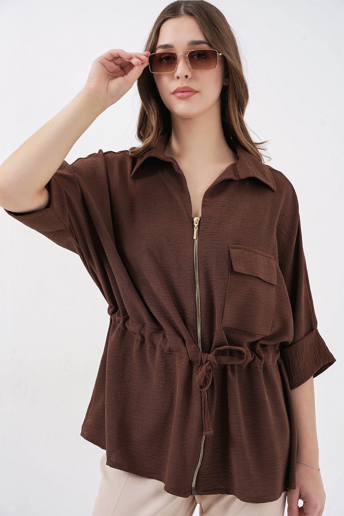 Brown Women Shirt