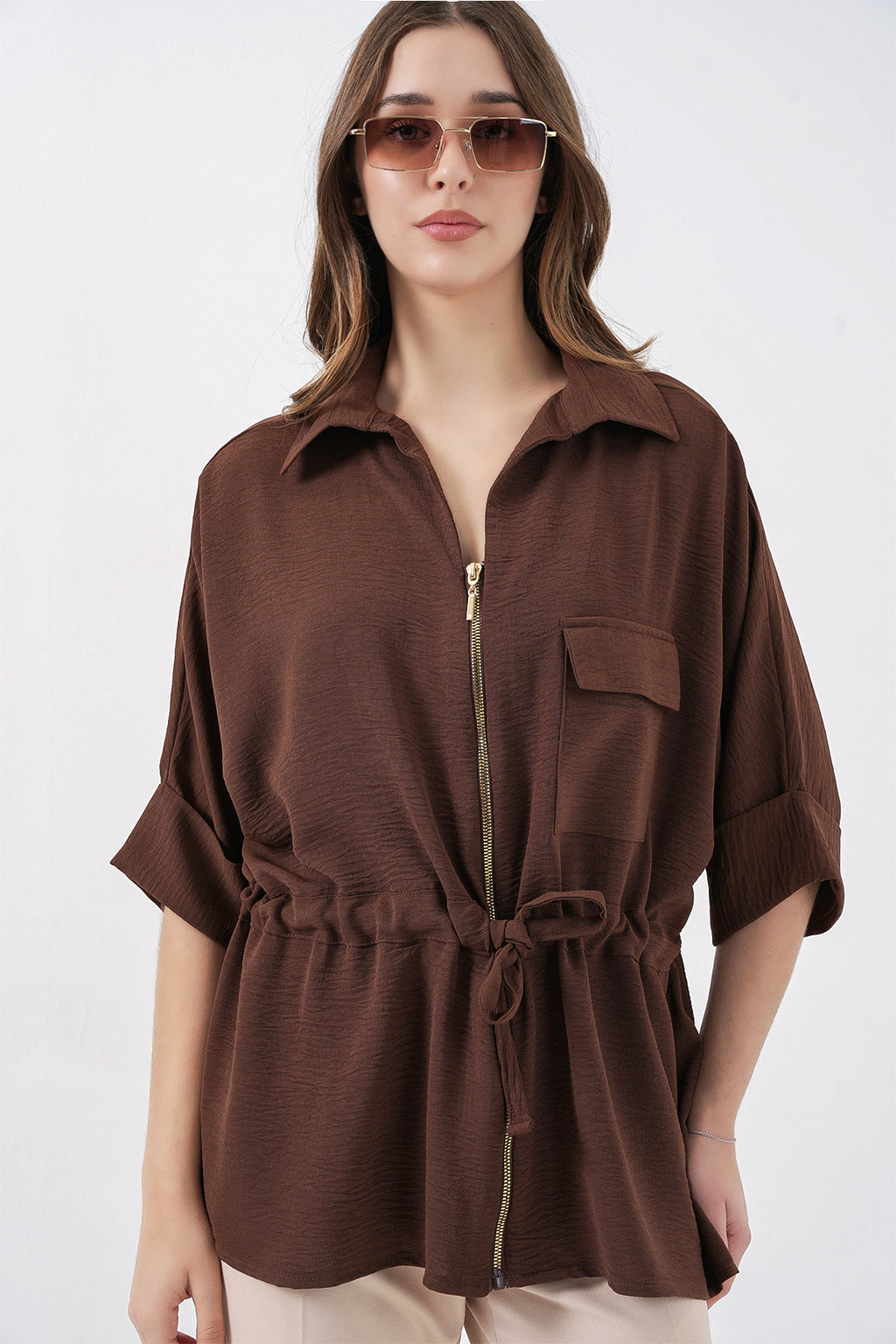Brown Women Shirt