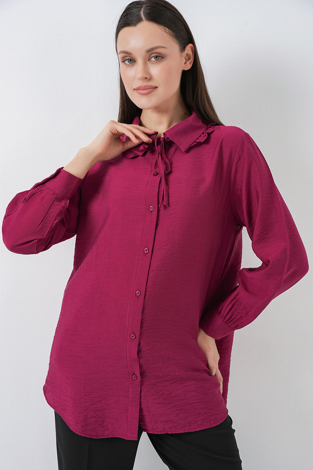 Burgundy Women Tunic