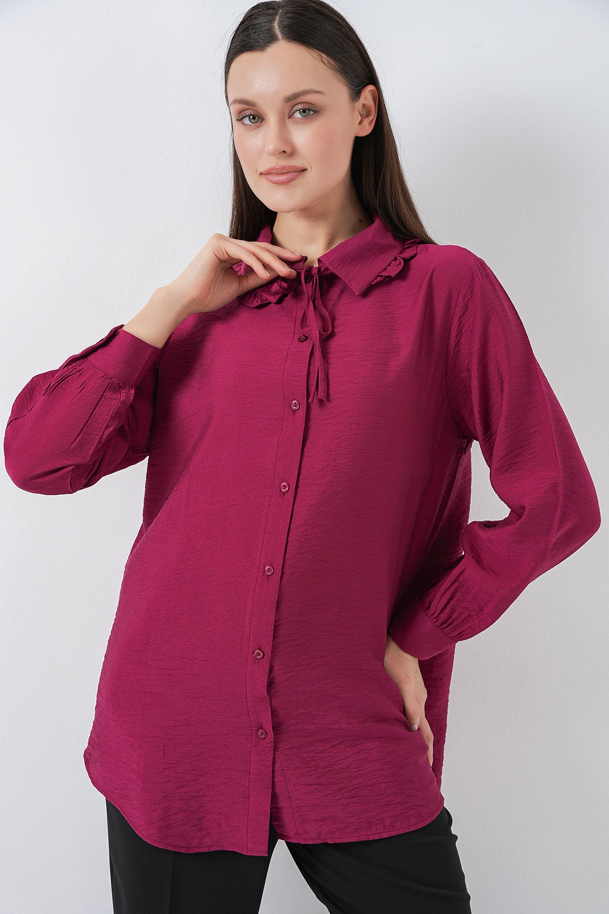 Burgundy Women Tunic