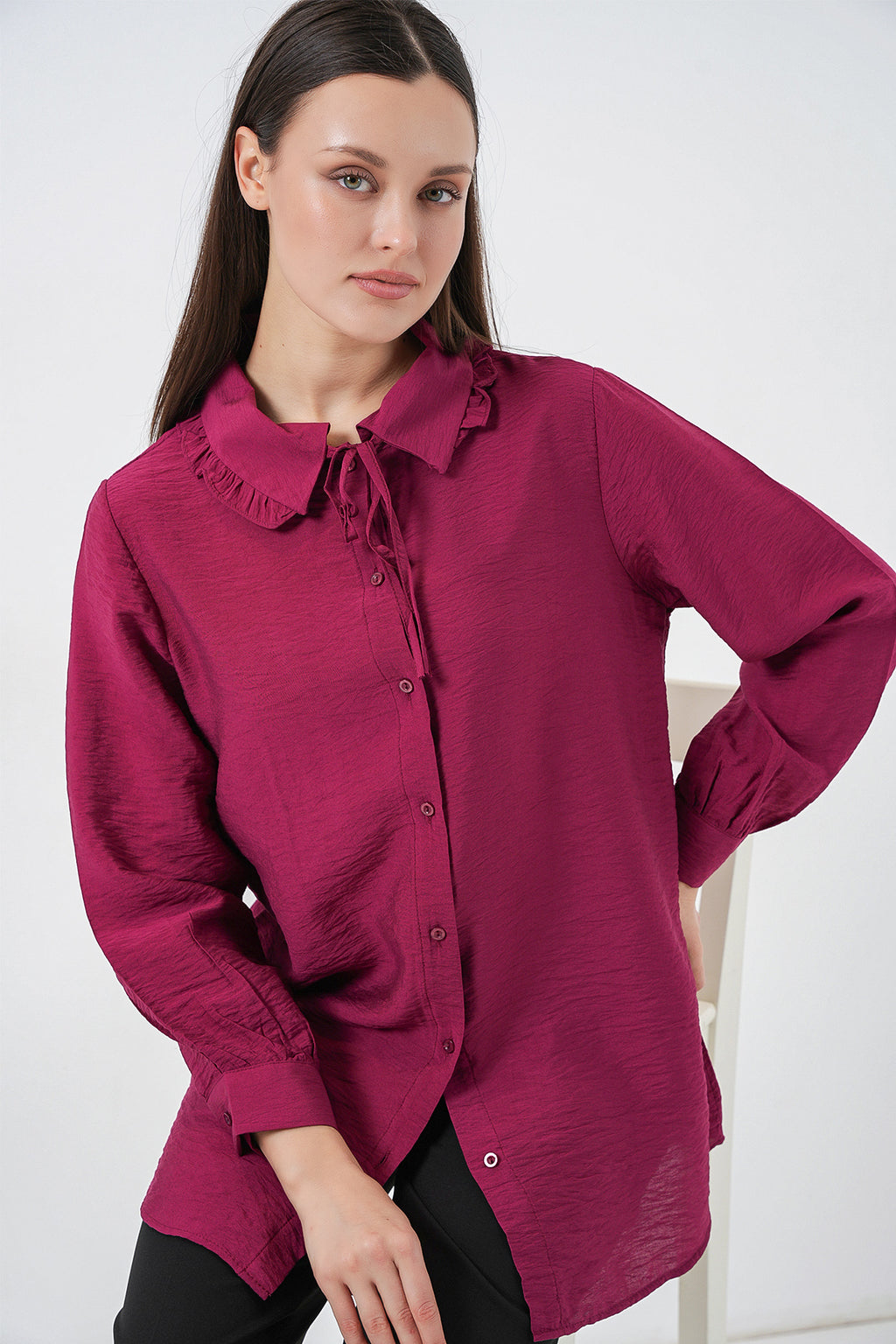 Burgundy Women Tunic
