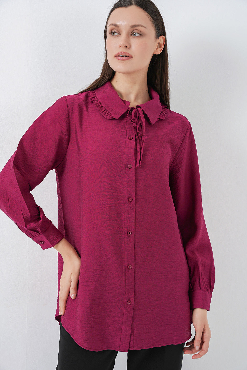 Burgundy Women Tunic