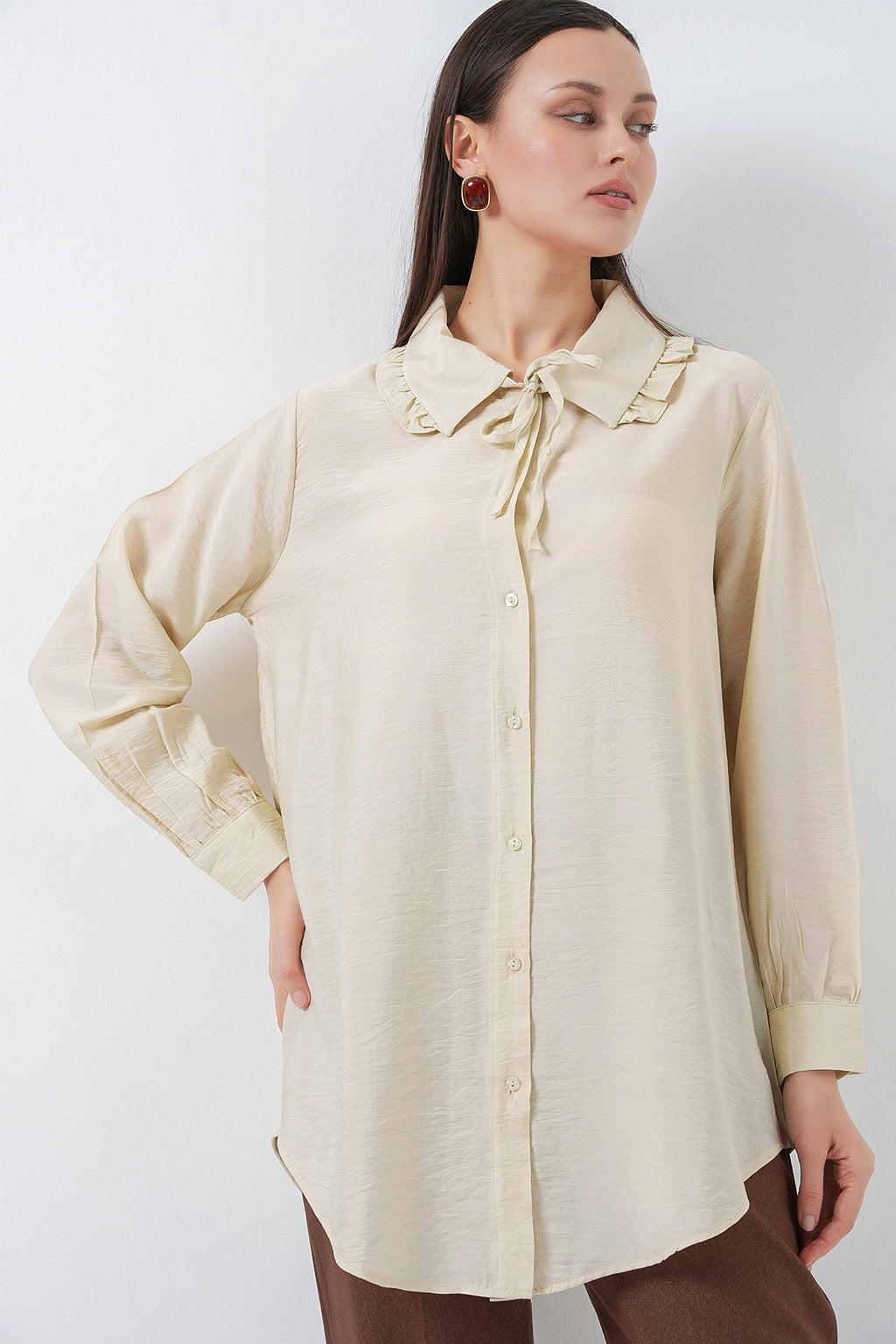 Ecru Women Tunic