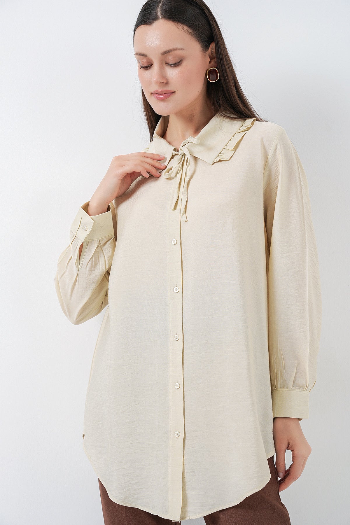 Ecru Women Tunic
