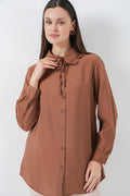 Milky Brown Women Tunic