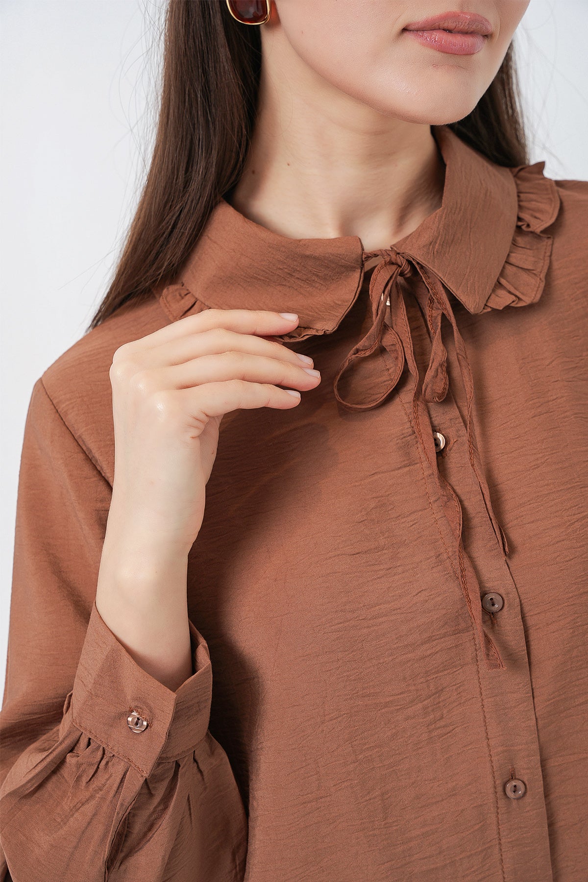 Milky Brown Women Tunic