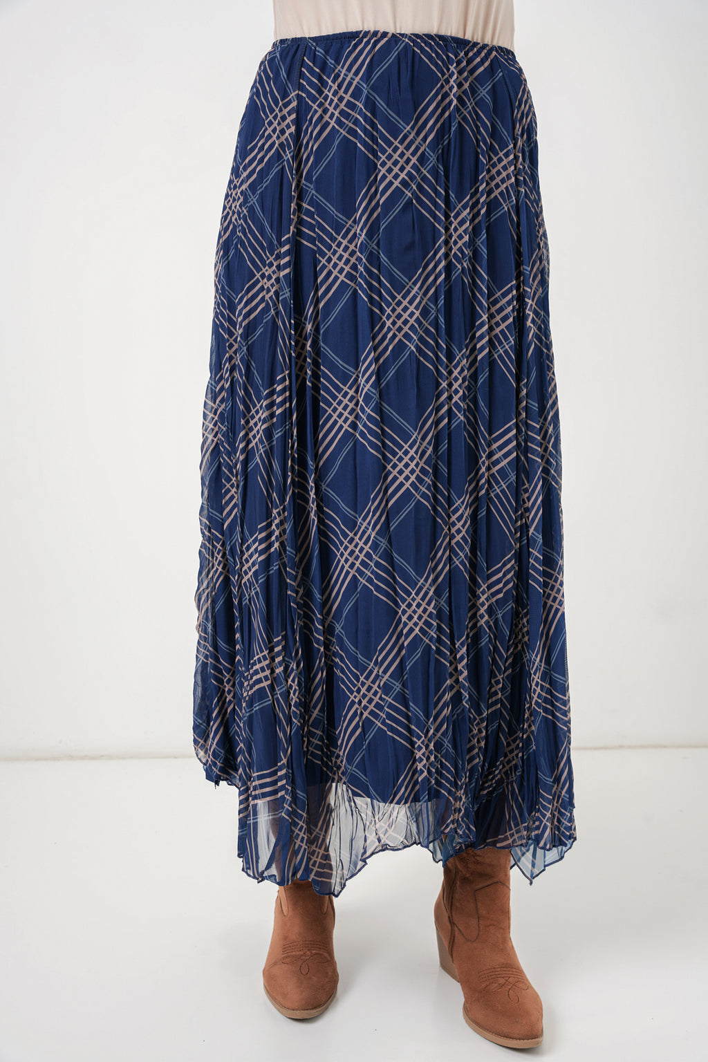 Navy Blue Women Skirt