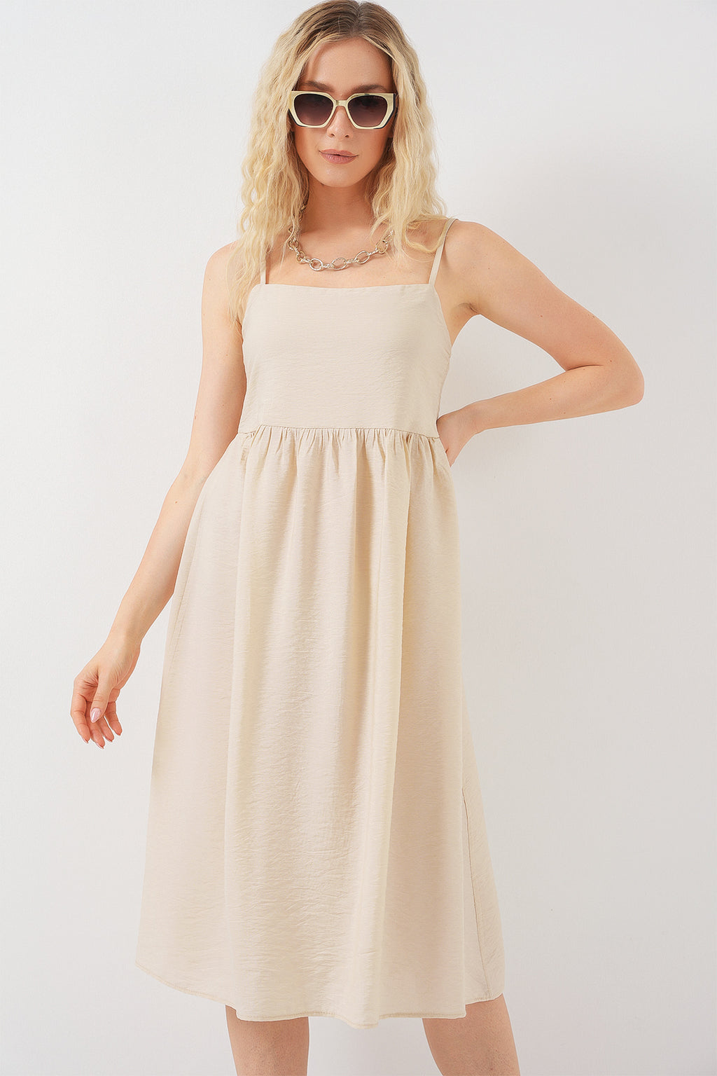 Cream Women Dress