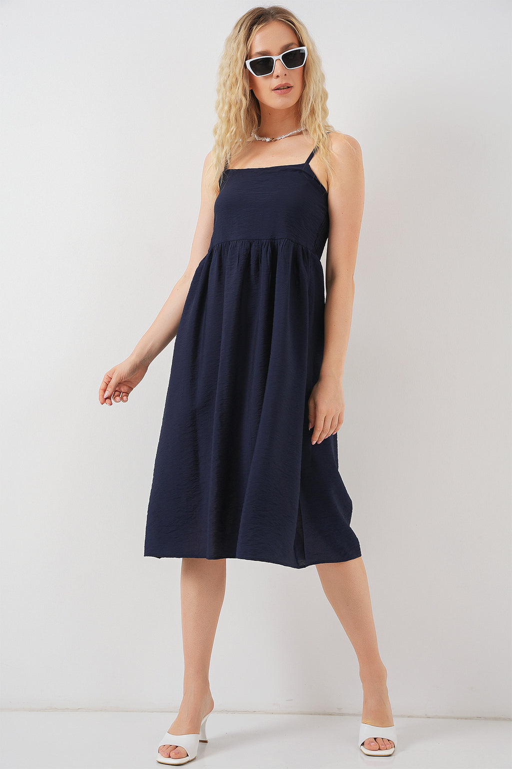 Navy Blue Women Dress